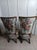 Victorian 1950s Victorian Style Parlor Chair Wood Floral Design Cushion Set of 2 For Sale - Image 3 of 11