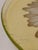 Art Deco 1950s Rare Orchidea Bomboniere Daisy Dinner‎ Plate Yellow Textured Clear Blown Glass Nostalgia Hippie For Sale - Image 3 of 9