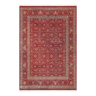 Intricate Elegant 1990's Pak-Persian Red/Blue Wool Rug - 12'0'' X 14'11'' For Sale