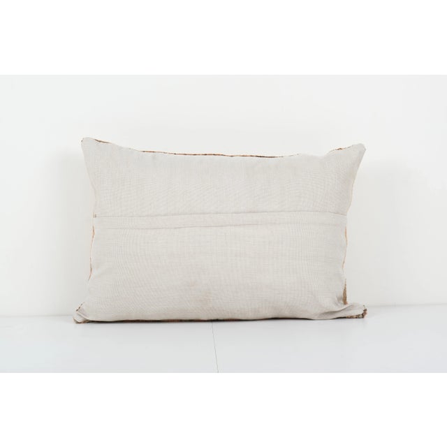 Turkish Lumbar Rug Pillow Cover For Sale - Image 4 of 5
