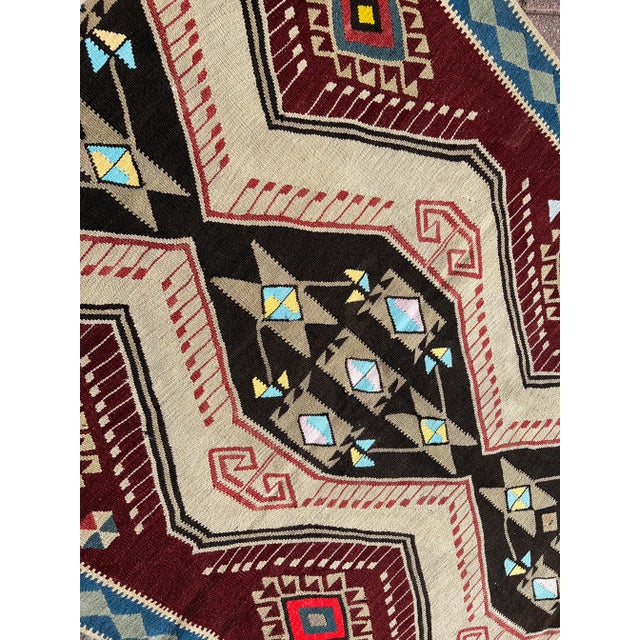 1960s 1960s Handmade Turkish Kilim Runner - 53" X 119" For Sale - Image 5 of 11