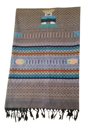 1950s Vintage Guatemalan Hand Loomed Cotton Throw