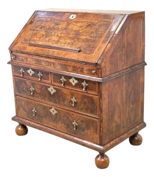 Queen Anne Walnut Bureau, 1705