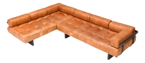 DS80 Sofa in Tan Cognac Leather from de Sede, Switzerland, 1970s, Set of 2