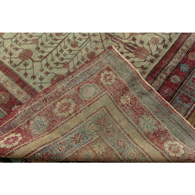 Textile Doris Leslie Blau Antique Silk Yarkand Samarkand Rug For Sale - Image 7 of 7