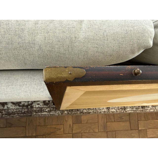 Japanese Four-Panel Screen (Byōbu) Featuring White Cranes and a Full Moon For Sale - Image 6 of 8