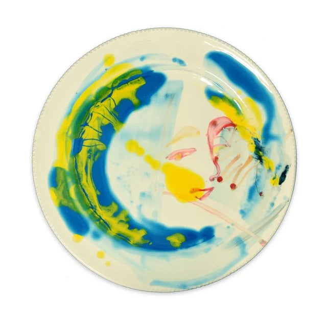 Woman Perspective - Original Hand-made Flat Ceramic Dish by A. Kurakina - 2019 2019 For Sale - Image 4 of 4