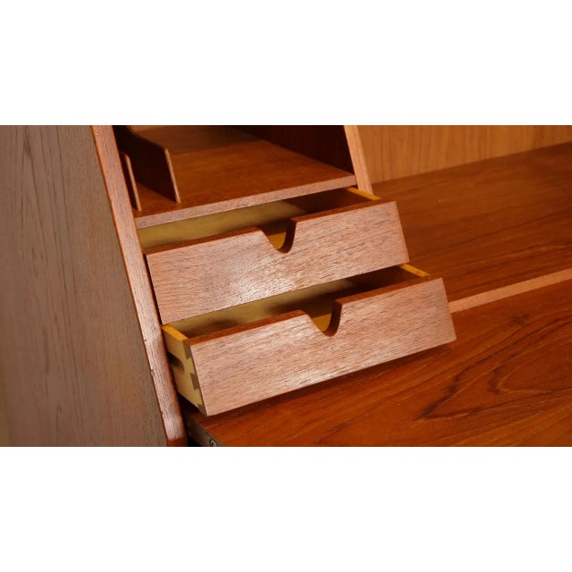 Vintage Teak Secretaire by Arne Wahl Iversen For Sale - Image 13 of 18