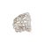 Metal Antique Edwardian Platinum 14k White Gold 1.09ct Diamond Filigree Cocktail Ring, Size 5 For Sale - Image 7 of 8