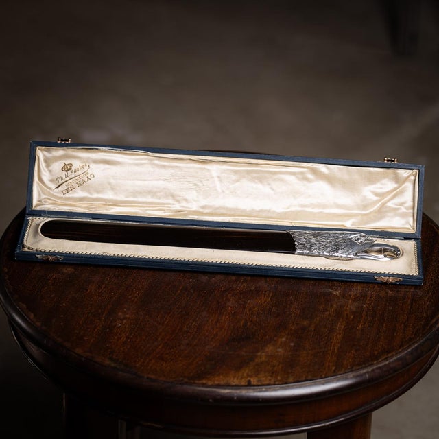 Antique Dutch Silver Paper Turner by Thomas H Saakes, 1910s For Sale - Image 15 of 16