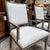 Restoration Hardware Restoration Hardware French Contemporary Arm Dining Chairs, Pair For Sale - Image 4 of 12