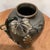 Slate Gray Vintage Japanese Mixed-Metal Bronze Vase With High Relief Applied Grapevine Motif For Sale - Image 8 of 12