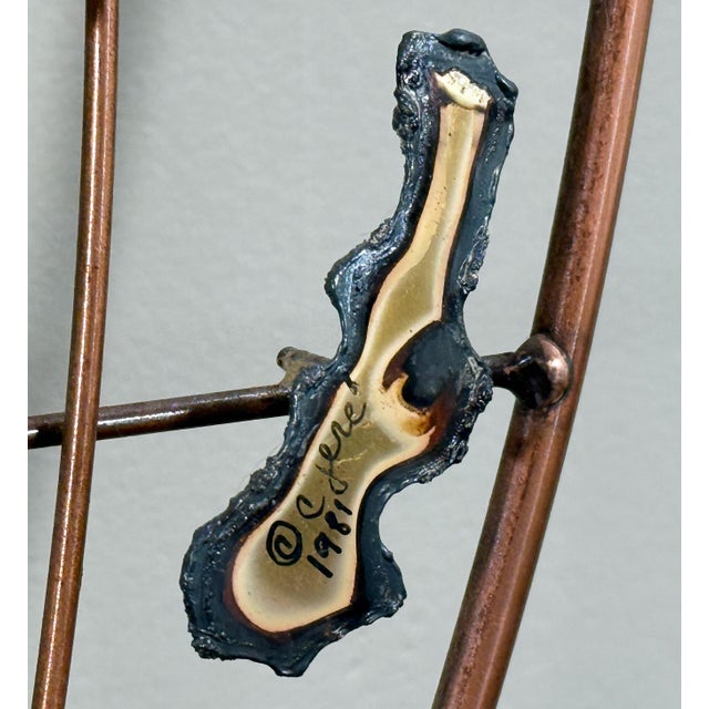 1970s Mid Century Modern Curtis Jere Brass World Globe Map Wall Sculpture For Sale - Image 5 of 7