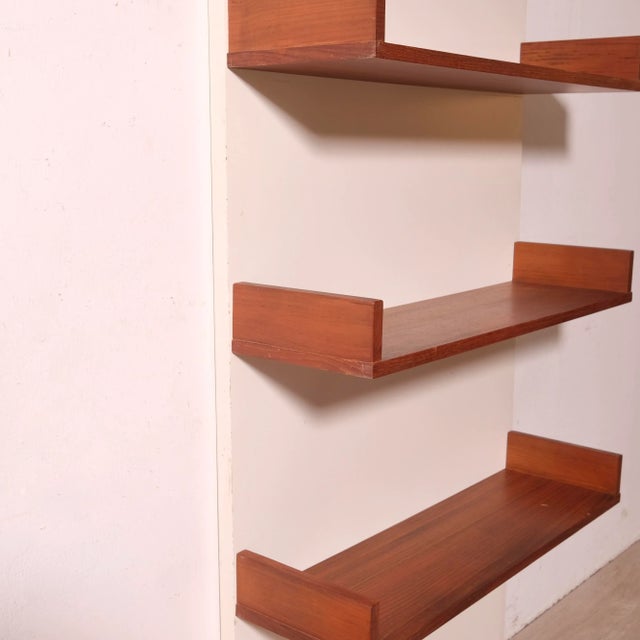 Handcrafted Wooden Shelves, Italy, 1960s, Set of 6 For Sale - Image 9 of 18