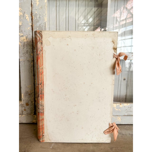 Italian Decorative Book Box with Marbled Paper Spine For Sale - Image 4 of 7