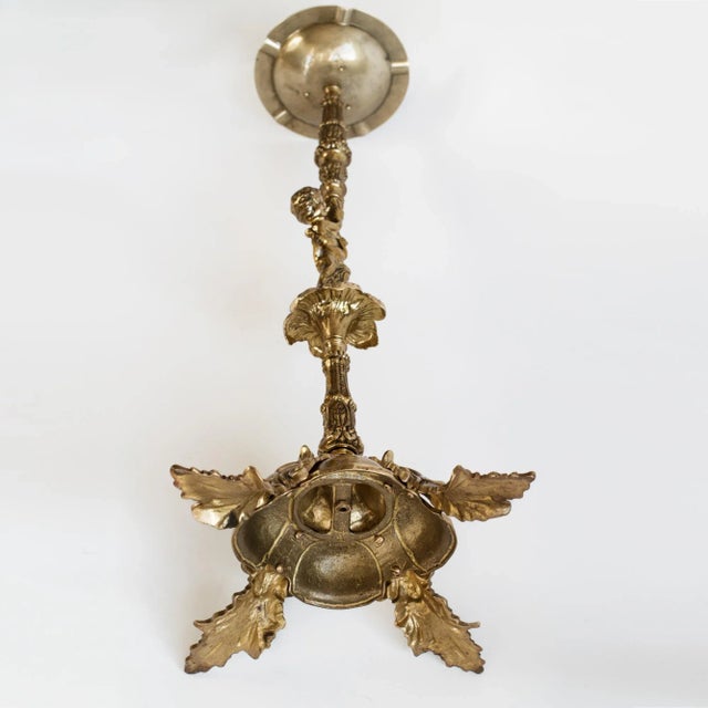 1950s Brass Free Standing Ashtray For Sale - Image 10 of 10