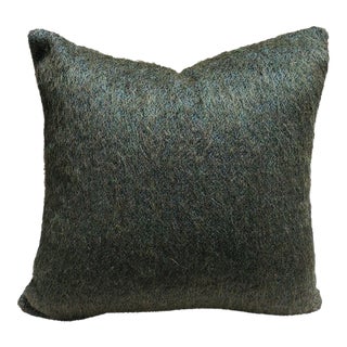 Pierre Frey Yeti Sous Bois Fabric 18" Pillow Cover, Wool/Mohair Blend For Sale