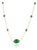 VRJewels 3.47 Carats Zambian Emeralds Chic Byzantine Necklace in 14k Yellow Gold For Sale