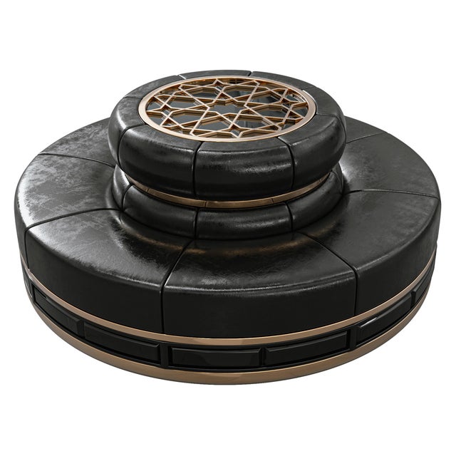 "Serenata" Bench, with Bronze & Stainless Steel, Tailor made Leather Bizimyer Furniture. Unmatched. Unrivalled. Designed...