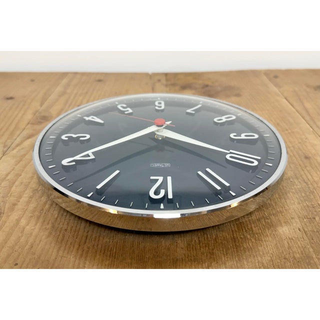 Vintage Dark Blue Wall Clock from Metamec, 1970s For Sale - Image 14 of 18