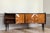 Vintage Italian Sideboard in Chevron Wood Veneer For Sale - Image 4 of 12