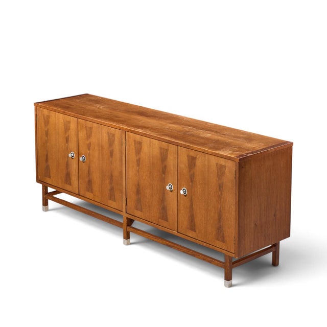 Stanley Harlequin Mid Century Walnut Credenza For Sale - Image 10 of 10