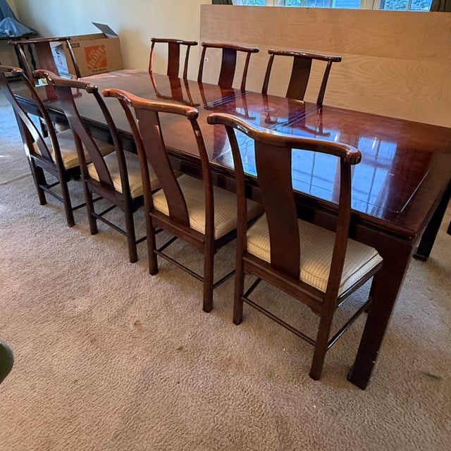 Vintage American of Martinsville Dining Table & 10 Chairs For Sale - Image 14 of 17