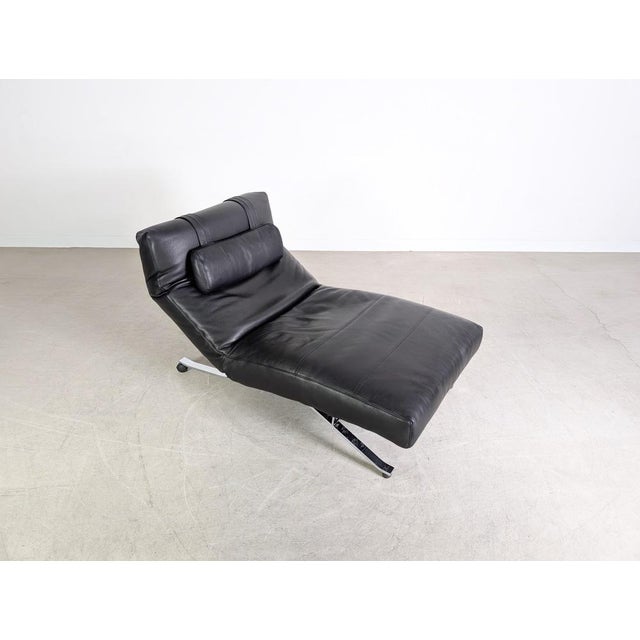 Black Vintage Chair in Leather by Jens Juul for Niels Eilersen, 1980 For Sale - Image 8 of 16
