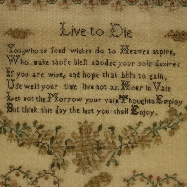 Early 19th Century Antique Sampler, 1815, by Ann Platt Aged 11 For Sale - Image 5 of 18