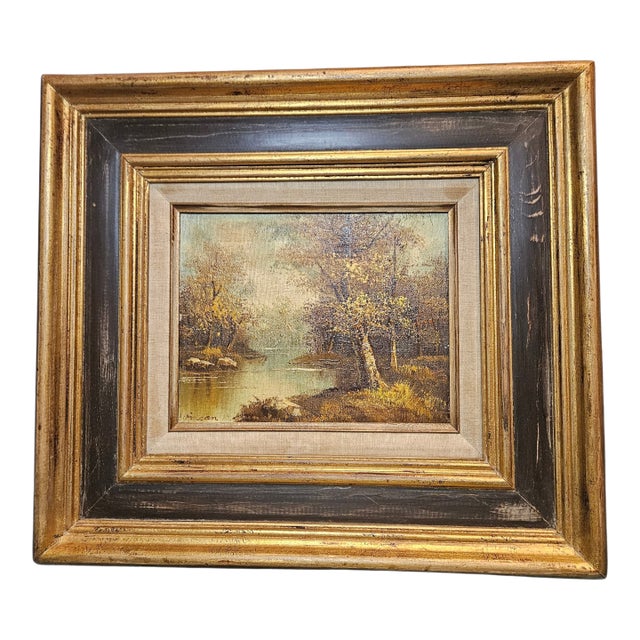 Vintage Oil on Canvas For Sale