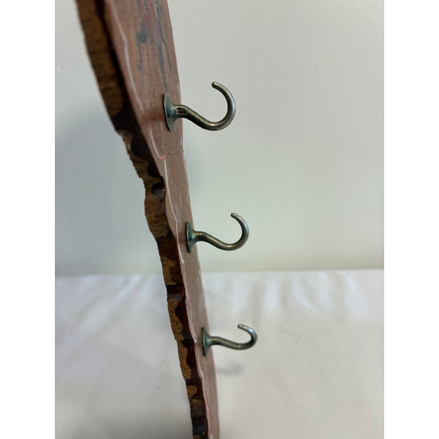 Vintage Hand-Painted Ladybug Wooden Wall Hook Rack For Sale In Oklahoma City - Image 6 of 7