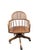 Brown Vintage Cane Back Swivel Captain’s Desk Chairs by Min-Lee – Pair For Sale - Image 8 of 12