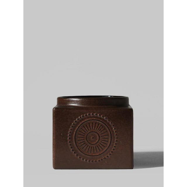 Ceramic Brown Ceramic Vase by Göran Andersson for Upsala-Ekeby, 1960s For Sale - Image 7 of 8