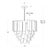 Metal Regina Andrew Glacier Water Glass Chandelier, Small For Sale - Image 7 of 8