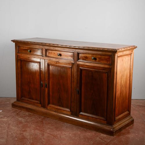 Vintage Low-Framed Wooden Sideboard For Sale - Image 3 of 9
