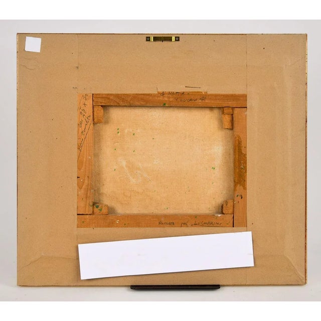 Button On Coat - Original Oil on Canvas by G. Mattia - 1968 1968 For Sale - Image 4 of 5