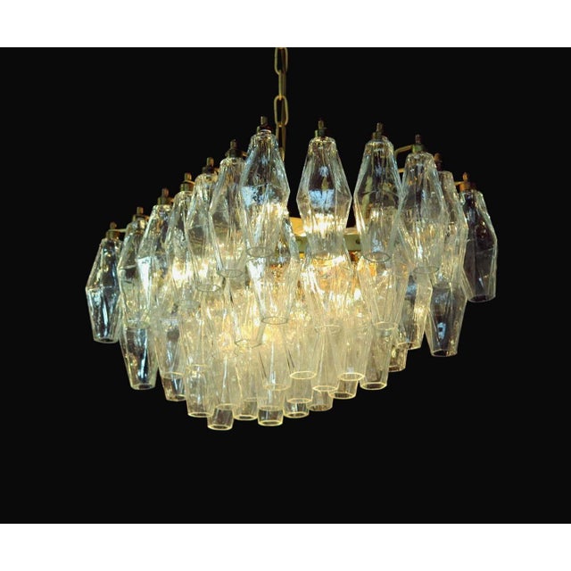 Murano Poliedri Chandeliers, 1970, Set of 2 For Sale - Image 6 of 18