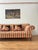 English Country House Deep Striped Scrolling Sofa For Sale - Image 3 of 10