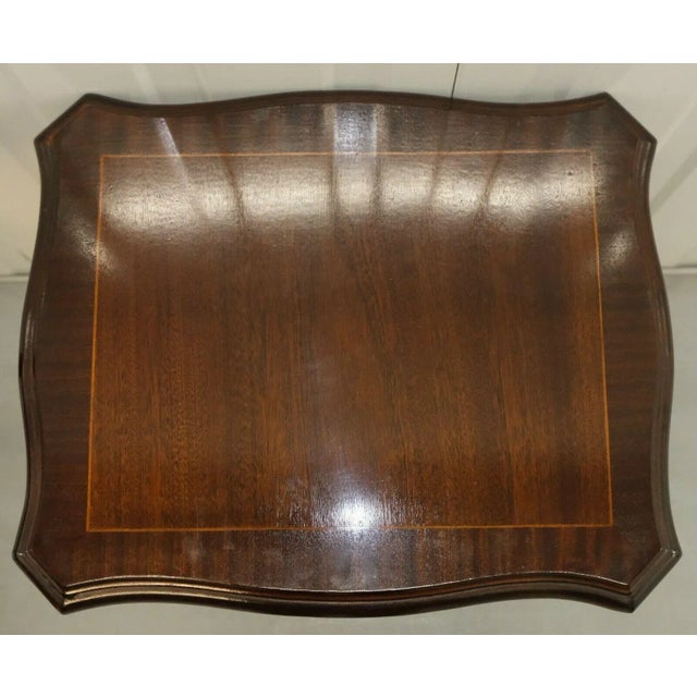 Mahogany Nesting Tables on Cabriole Legs, Set of 3 For Sale - Image 9 of 11