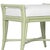 Small Malacca Bench - Celery Green For Sale In West Palm - Image 6 of 8