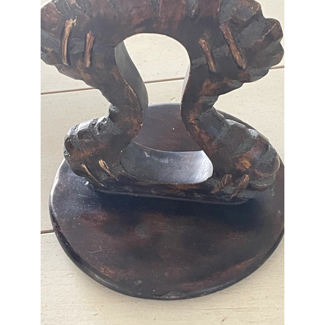 1980s Exotic Carved Wood Fruit Holder For Sale - Image 10 of 12