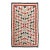 Vintage Navajo Folk Handmade Wool Beige, Gray & Blood Orange Rug For Sale