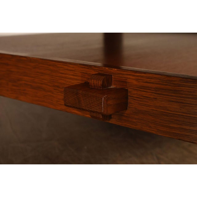 Stickley Mission Collection Tile Top Square Oak Coffee Table For Sale - Image 10 of 18