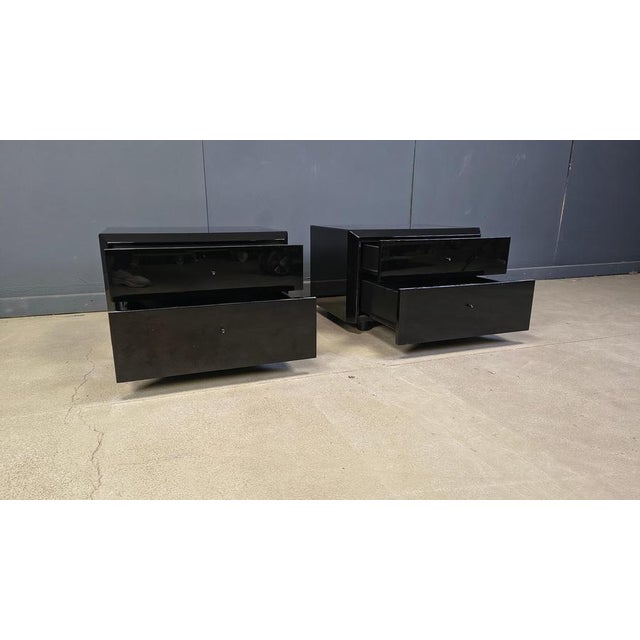 Bedside Cabinets by Interluke, 1970s, Set of 2 For Sale - Image 4 of 11