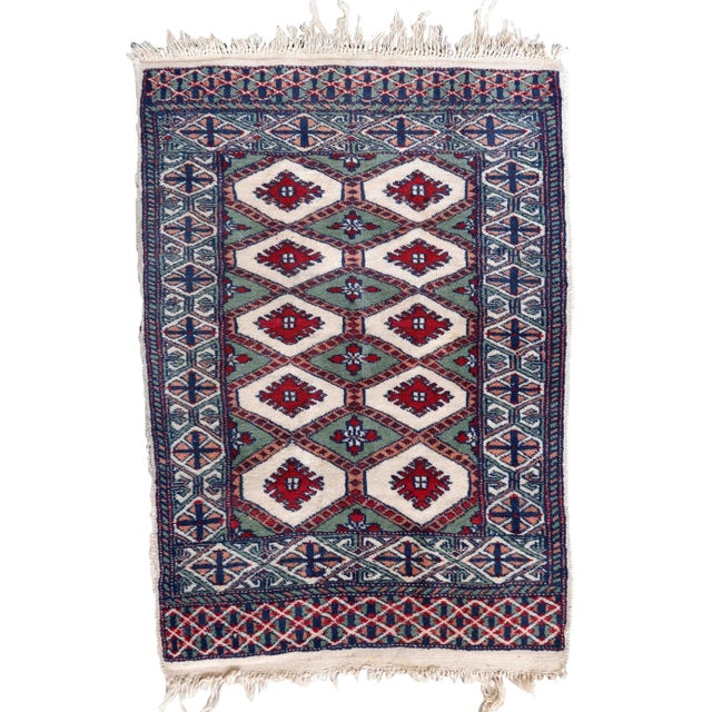 Vintage Uzbek Bukhara Rug, 1970s For Sale - Image 10 of 10