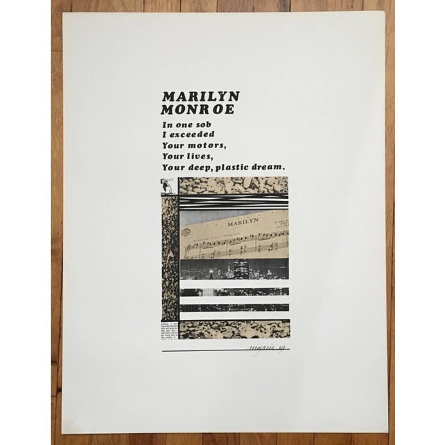 Poetry by J.D. REED Artwork by Richard Merkin screenprint in color, 1969, edition 22/50 Published by Bizzaro, Providence,...