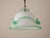 1940s Antique Murano Glass Pendant Light Arsenic Jade Light Green Opaline For Sale - Image 5 of 14