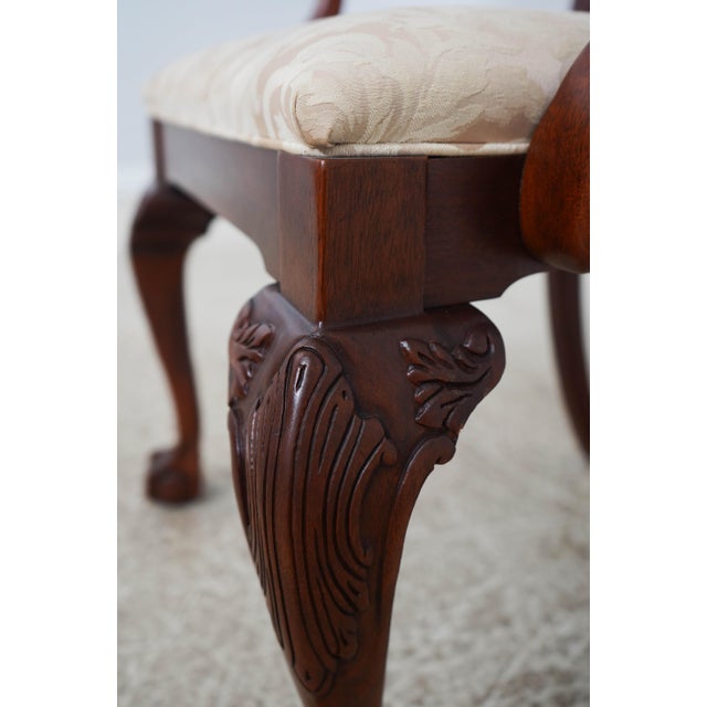Set of 10 Ethan Allen Mahogany Dining Chairs For Sale - Image 10 of 18