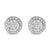 Capturing the essence of refined elegance, these breathtaking stud earrings are meticulously crafted from rhodium-plated...