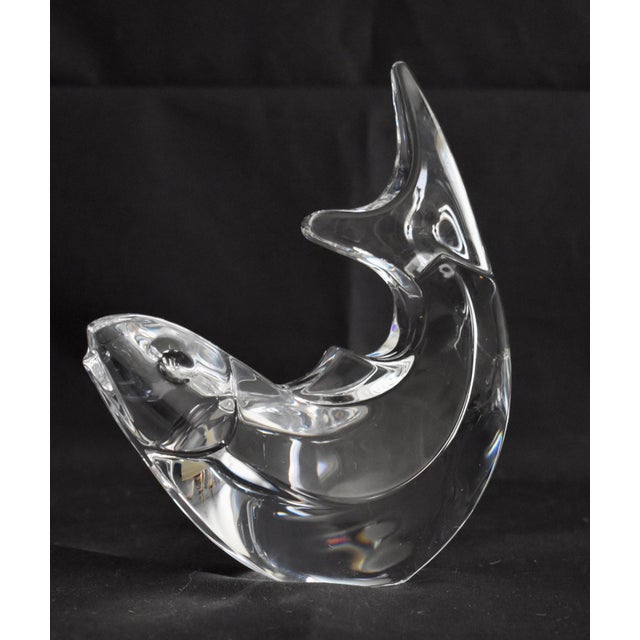 Orrefors Crystal Fish Trout Paperweight Figurine Olle Alberius Sweden Signed For Sale - Image 17 of 18
